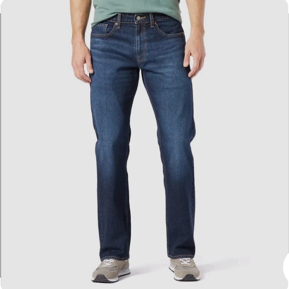 2 Pairs of Signature by Levi Strauss & Co. Men's Relaxed Fit Jeans, Size 42/30